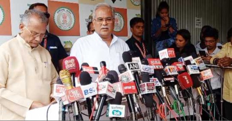 सीएम भूपेश बघेल ने दीपक बैज को छग कांग्रेस  का अध्यक्ष बनाए जाने पर उन्हें बधाई और शुभकामनाए दी